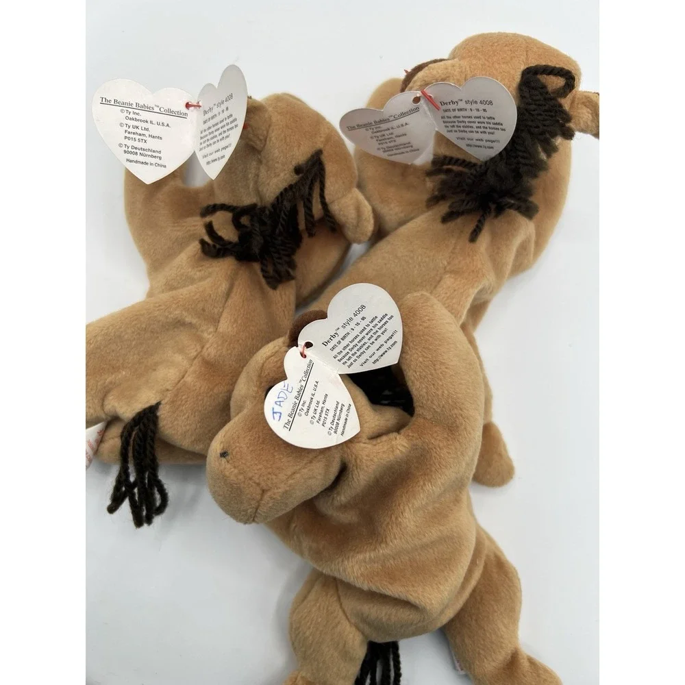 Ty Beanie Babies Horse Lot Derby The Horse